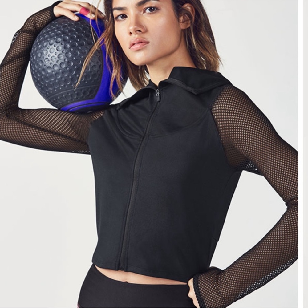 Fabletics x Demi Lovato black jacket